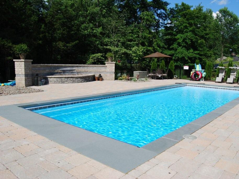 Picknell Pools | Rectangle shaped inground Viking Pools for Springfield ...